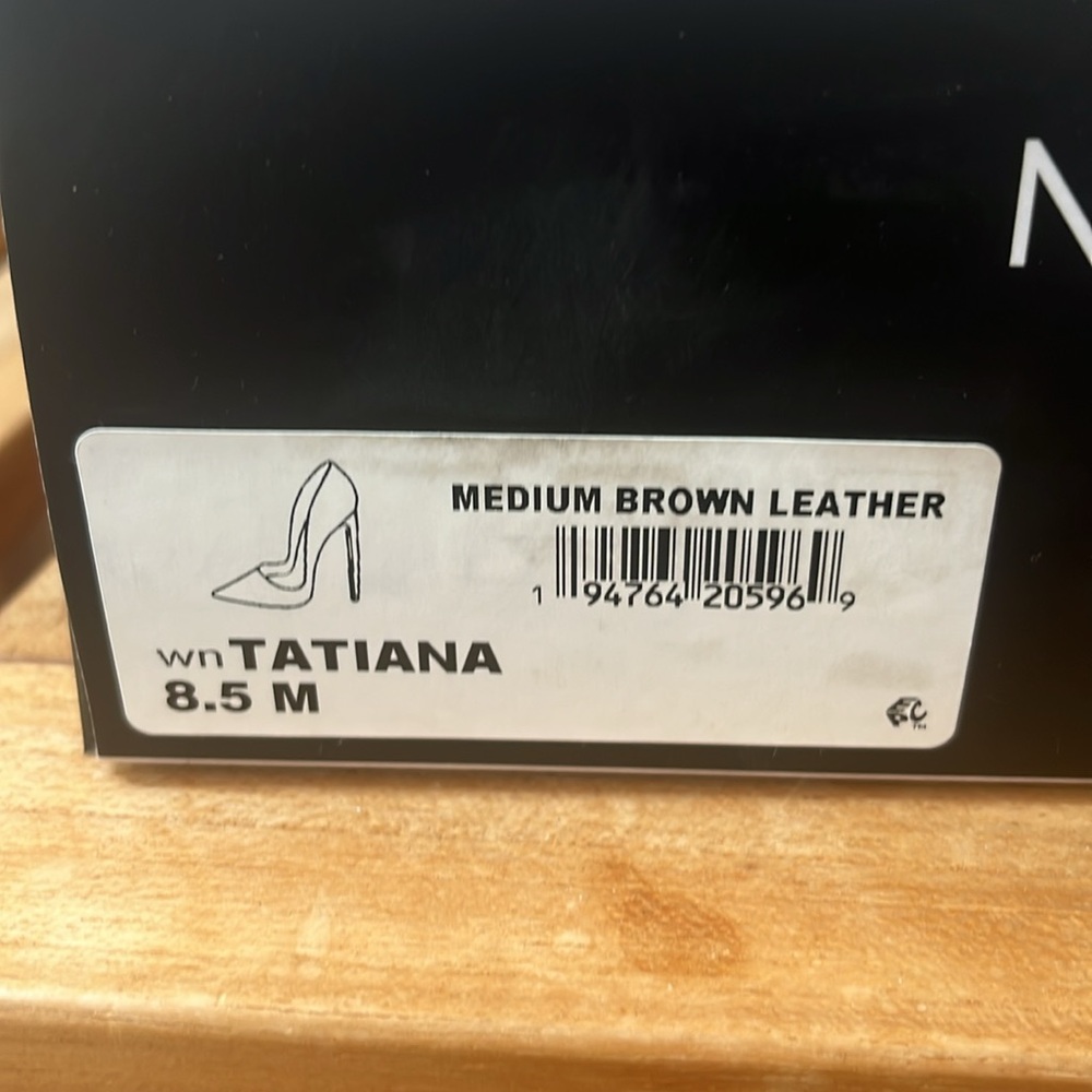 Nine West Tatiana heels size 8.5 medium brown - Picture 2 of 4
